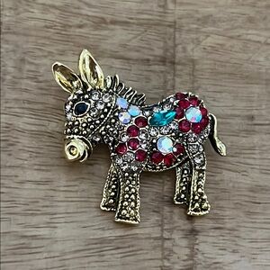 Donkey Brooch-NWT